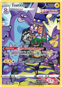 Toxtricity GG09/GG70 Holo Rare Crown Zenith Pokemon Cards - Image 1