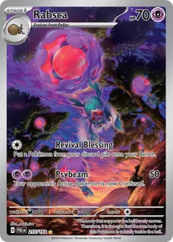 Rabsca 215/193 Illustration Rare Paldea Evolved Pokemon Cards - Image 1