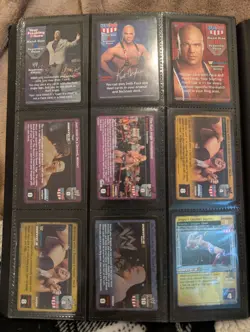 wwf wwe raw deal ccg Kurt Angle Lot Of 19 Cards Including 2 UR foils - Image 1