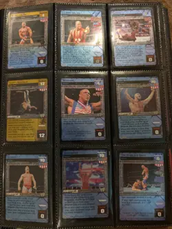 wwf wwe raw deal ccg Kurt Angle Lot Of 19 Cards Including 2 UR foils - Image 2