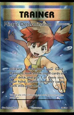 Pokemon Cards Misty's Determination 108/108 Evolutions Ultra Rare LP - Image 1