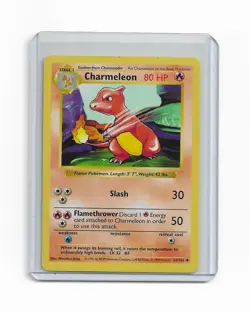 Charmeleon Pokemon Base Set Shadowless Uncommon Card #24 24/102 - Image 1