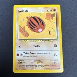 Swinub 57/64 Neo Revelation Common Pokemon Card TCG - NM - Image 1