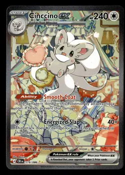 Cinccino ex 119/086 Special Illustration Rare ME04: Chaos Rising Pokemon Card - Image 2