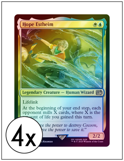 4x Hope Estheim, Foil, Magic The Gathering MTG NM - Image 1