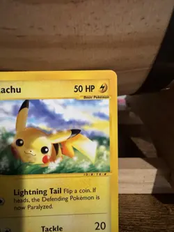 Pokemon Pikachu 124/165 Expedition Base Set 2002 Vintage - Image 2