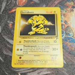 Pokemon TCG Electabuzz 20/102 Base Set Unlimited Uncommon 70 HP - Image 1