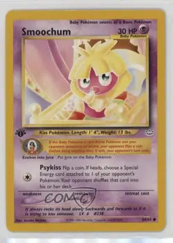Smoochum 1st Ed. Pokemon Neo Revelation #54 2001 - Image 1