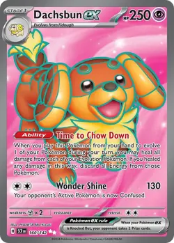 Dachsbun ex 160/142 Ultra Rare ex Stellar Crown Pokemon Cards - Image 1