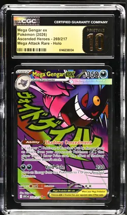 Mega Gengar EX 269/217 Attack Rare Holo | Ascended Heroes | CGC 10 Pristine - Image 1