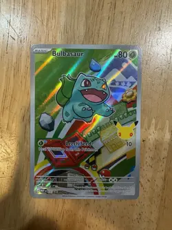 Pokemon TCG Bulbasaur MEP First Partner Illustration Promo - Image 1