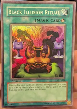 Black Illusion Ritual MRL-051 NM 1st Edition [Yu-Gi-Oh! Magic Ruler, Super Rare] - Image 3