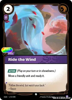 Ride The Wind [OGN - 173/298] - NM [Foil] TCG Riftbound - Image 1