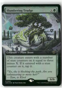 Slumbering Trudge (Extended Art) 341 Secrets of Strixhaven Magic: Foil NM - Image 1