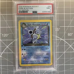 Dark Blastoise 1st Edition Non-Holo Card PSA 9 Pokemon 2000 Team Rocket - Image 2