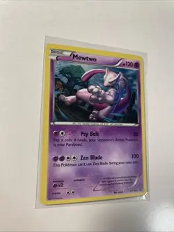 Pokemon TCG Mewtwo XY Black Star Promos XY100 Cosmos Holo Promo LP 2015 - Image 3
