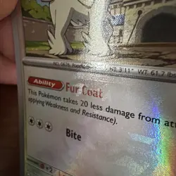 Pokemon Furfrou Master Ball Pattern 088/131 Prismatic Evolutions Holo 100 HP - Image 2