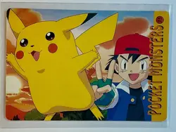 ONIX SQUIRTLE PIKACHU Pocket Monsters Pokemon Japan Anime Vending Prism Sticker - Image 2