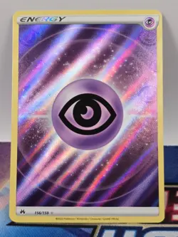 Psychic Energy (Texture Full Art) 156/159 Ultra Rare Crown Zenith Pokemon TCG - Image 1