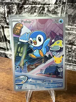 Pokemon Piplup 042 Me: Mega Evolution Promo Holo 30th Anniversary - Image 1