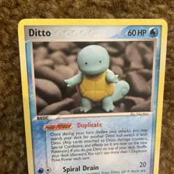 Pokemon TCG Squirtle Ditto Delta Species Non-Holo Card 64/113 LP Condition - Image 2