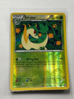 Pokemon TCG NM-M condition Servine 7/113 Reverse Uncommon Legendary Treasures - Image 1