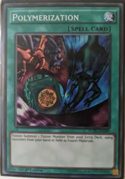 YuGiOh Polymerization Super Rare 1st Edition FUEN-EN049 - Image 1