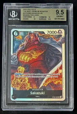 BGS 9.5 One Piece OP02-099 SR Sakazuki Foil - English - PRB01 - Graded - Image 1