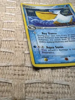 The card is a reverse holo stamped Pelipper 21/107 from EX Deoxys (2005) - Image 5