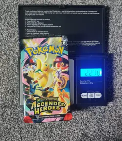 *EXTREMELY HEAVY* Potential Rare Cards! Ascended Heroes Sealed Booster Pack - Image 1