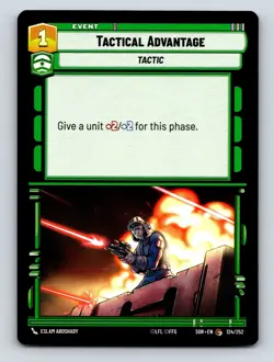 Command Aggression Tactical Advantage Tactic Event Card Power Boost 1C - Image 1