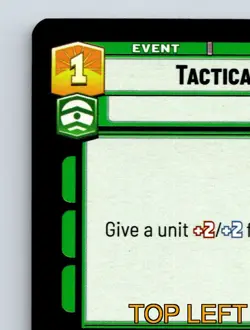 Command Aggression Tactical Advantage Tactic Event Card Power Boost 1C - Image 3