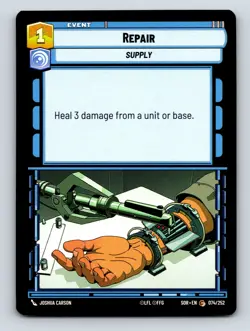 Supply Event Repair Card Restore Health Damage Cost One Vigilance - Image 1