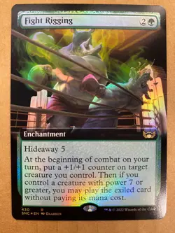 MTG 1x FOIL EXTENDED ART Fight Rigging # 430 Streets of New Capenna Magic x1 NM - Image 1