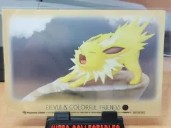 Pokemon- 2017 Jolteon "Eevee & Colorful Friends" Clear Bromide Card - Image 2