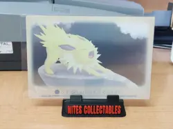 Pokemon- 2017 Jolteon "Eevee & Colorful Friends" Clear Bromide Card - Image 4