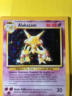 Alakazam Base Set 1/102 Holo Rare (French) 1999 Wizards of the Coast NM/LP+ - Image 2