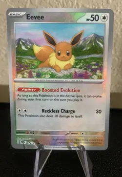 Pokemon TCG: Eevee (Poke Ball Pattern) 074/131 Sv: Prismatic Evolutions Holo - Image 1