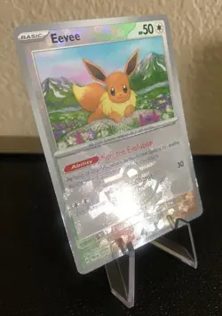 Pokemon TCG: Eevee (Poke Ball Pattern) 074/131 Sv: Prismatic Evolutions Holo - Image 2