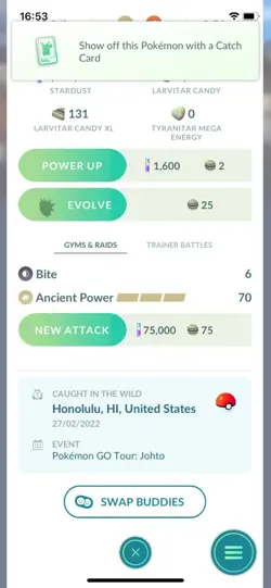 Pokemon Go Shiny Larvitar - Image 2