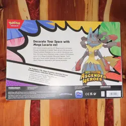Sealed Pokemon TCG Ascended Heroes Premium Poster Collection Mega Lucario - Image 2