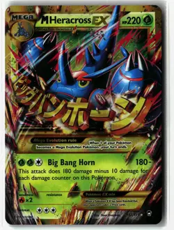 M Heracross EX ⭐ 112/111 Holo Secret Rare Furious Fists 2014 Pokemon NM - Image 1