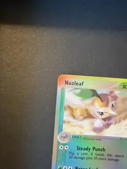 Pokemon TCG Nuzleaf 48/100 Sandstorm Reverse Holo Uncommon English 80 HP 2003 - Image 5