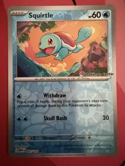 Pokemon Center Squirtle 007/165 Promo Reverse Holo Pokemon Center Exclusive - Image 1