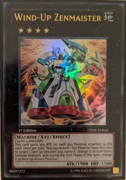 YuGiOh Wind-Up Zenmaister Ultra Rare 1st Edition GENF-EN042 - Image 1