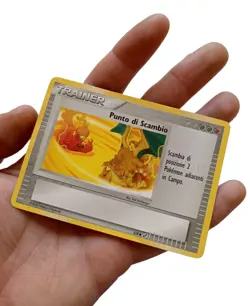 *HH* Card Pokemon Punto Di Scambio 5/8 Trainer Charizard Trading Figure Game - Image 3
