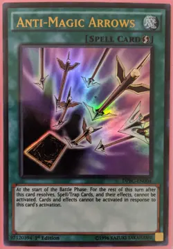 YuGiOh Anti-Magic Arrows Ultra Rare 1st Edition DPBC-EN004 - Image 1