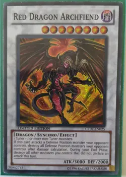 YuGiOh Red Dragon Archfiend CT07-EN001 Super Rare - Image 1