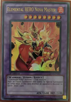 YuGiOh Elemental Hero Nova Master Ultra Rare 1st Edition GENF-EN093 - Image 1
