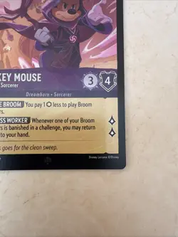 51/204 MICKEY MOUSE WAYWARD SORCERER SUPER RARE DISNEY LORCANA CARD FOIL - Image 4